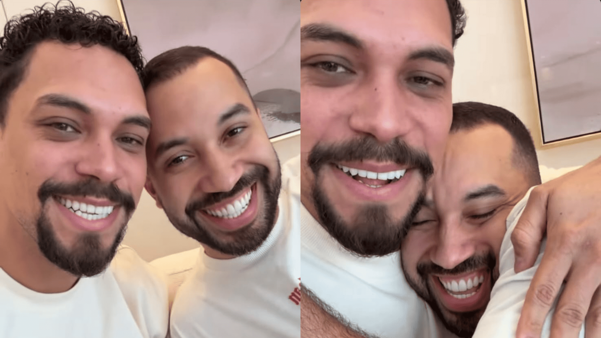 Vinícius e Gil do Vigor se encontram fora do BBB 25: ‘Não fiquem com ciúmes’