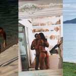 De sunga e biquíni, Fran Gil e ex-BBB Alane sensualizam em foto comemorativa: 'Roubou meu coração'