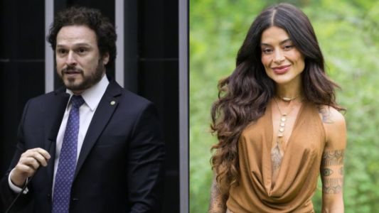 Deputado federal Fred Costa (PRD-MG) e influenciadora Aline Campos