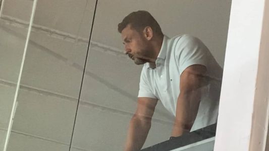 Fred, diretor do Fluminense, no Maracanã