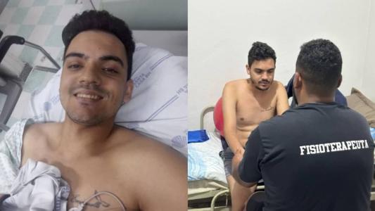 Dois dias após cirurgia Marlon já não conseguia se movimentar do pescoço para baixo