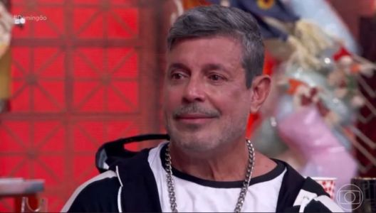 Alexandre Frota se emocionou durante participação no "Domingão com Huck"