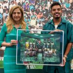 Reforço do Atlético, Gabriel Menino é homenageado pelo Palmeiras e faz promessa