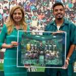 Reforço do Atlético, Gabriel Menino é homenageado pelo Palmeiras e faz promessa