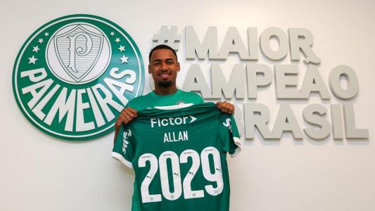 Renovação de contrato de Allan, meio-campista do Palmeiras