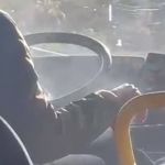 Vídeo mostra fumaça em painel de ônibus Metropolitano de Caeté durante viagem: 'Vai pegar fogo'