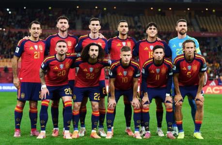 Time da Espanha no empate em 2 a 2 com a Turquia, pelas Eliminatórias da Copa de 2026