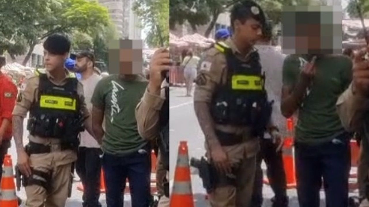 Vídeo: suspeito de furto é preso na Feira Hippie e acaba 'zoado' por populares