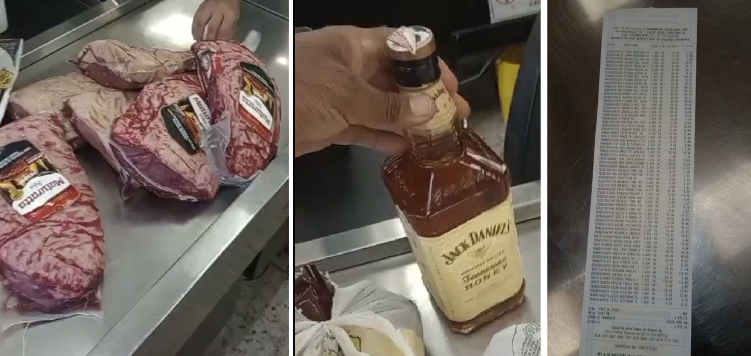 MG: casal é preso por tentar furtar R$ 3 mil em picanha e whisky para o Dia das Mães
