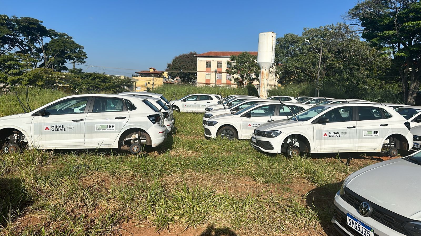 Ladrões entram no pátio do IEF, em BH, e furtam rodas de 25 carros