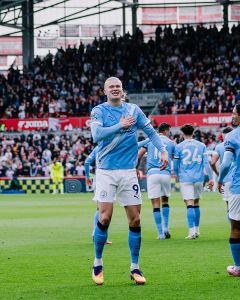 Haaland decidiu confronto entre Manchester City e Brentford