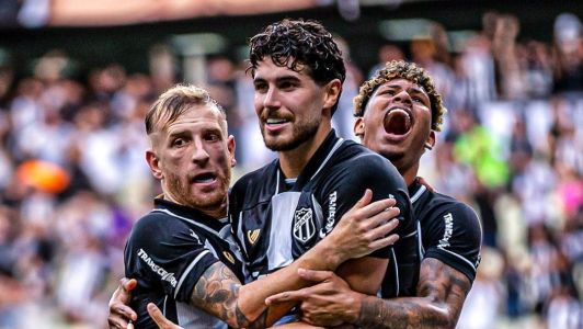 Pedro Raul marcou um dos gols da vitória do Ceará sobre o Fluminense