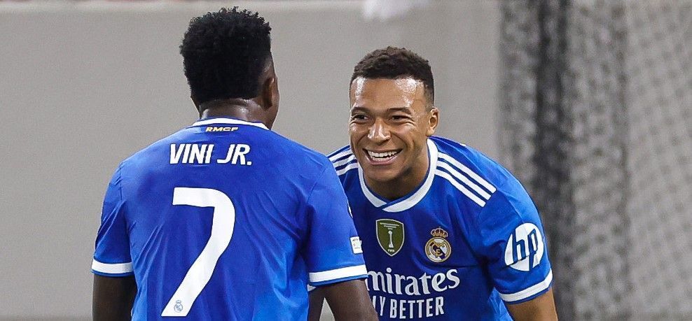 Mbappé dá show, e Real Madrid vence Olympiacos de virada pela Champions League