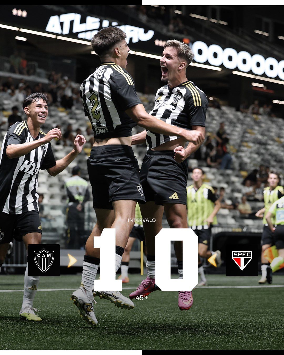 Atlético é 'cirúrgico', bate São Paulo e abre vantagem na semi da Copa do Brasil Sub-20