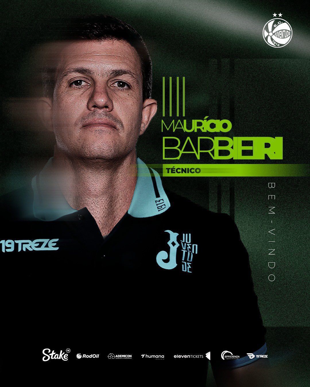 Juventude anuncia a contratação de Mauricio Barbieri, ex-Flamengo e Vasco