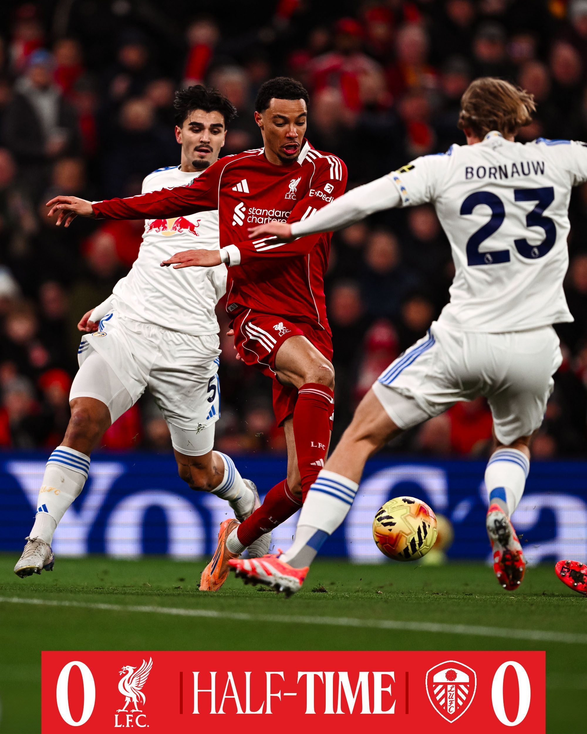 Liverpool empata com Leeds e interrompe sequência de vitórias na Premier League