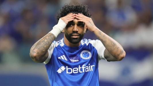 Gabigol em partida do Cruzeiro na Série A do Campeonato Brasileiro