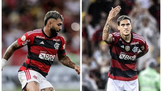 Gabigol e Pedro não vivem grandes momentos com a camisa do Flamengo