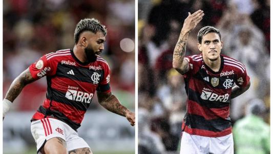 Gabigol e Pedro não vivem grandes momentos com a camisa do Flamengo