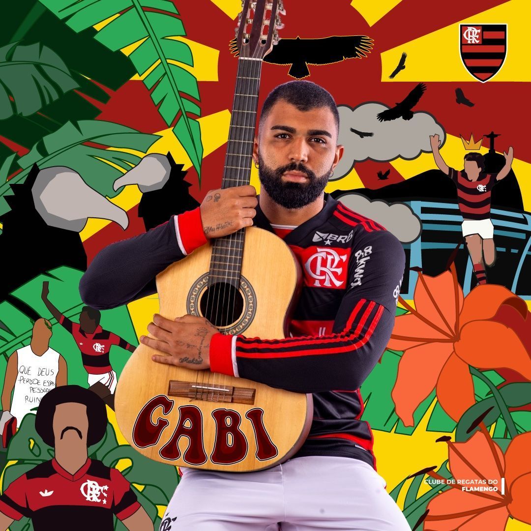 Flamengo lança artes em homenagem ao aniversário de Jorge Ben; veja