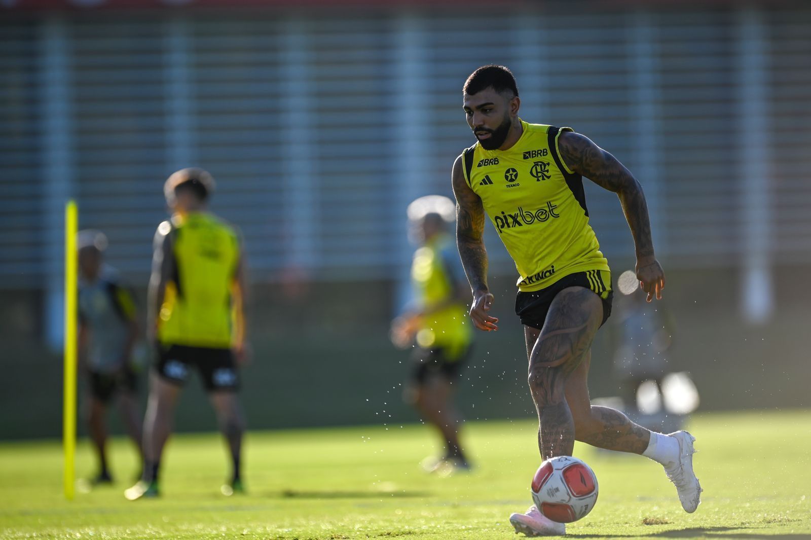 Gabigol volta a treinar no Flamengo e é opção contra o Grêmio