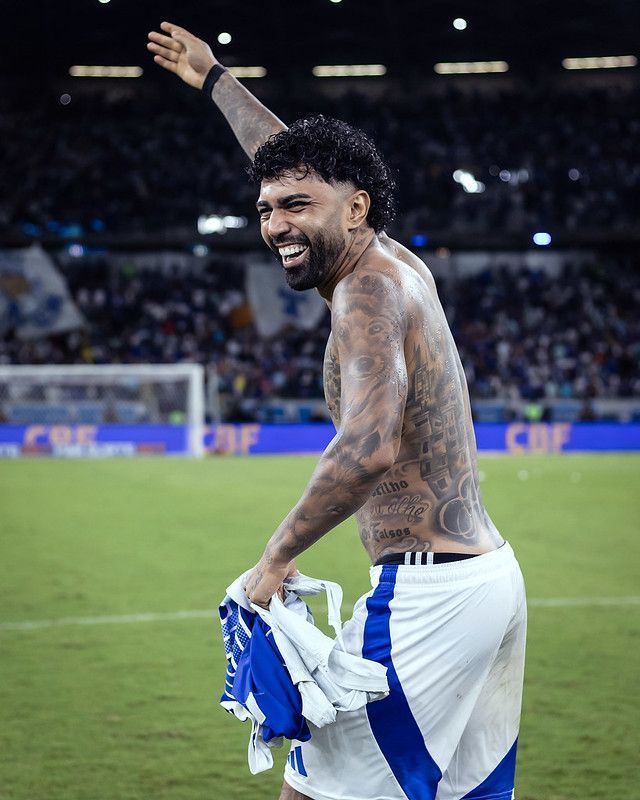 Gabigol cita música e manda recado à torcida do Cruzeiro após vitória na Copa do Brasil