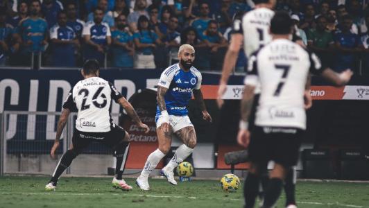 Gabigol em Cruzeiro 0 x 1 Corinthians, pela Copa do Brasil 2025