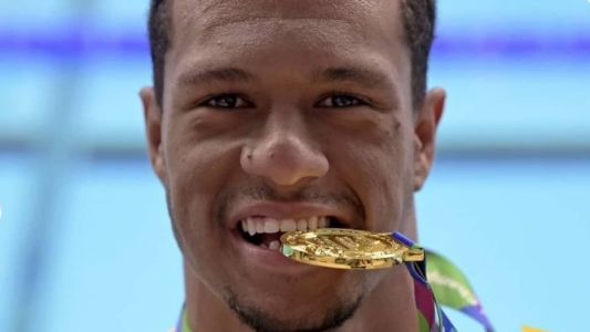 Gabriel Araújo, o Gabrielzinho, foi um dos medalhistas do Mundial de Natação Paralímpica