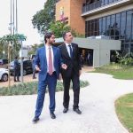 Rodrigo Pacheco se reúne com Gabriel Azevedo na Câmara de BH