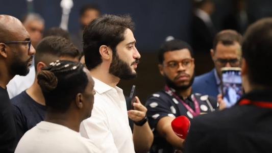 Gabriel Azevedo (sem partido) concedeu entrevista coletiva após denúncia contra ele ser aceita