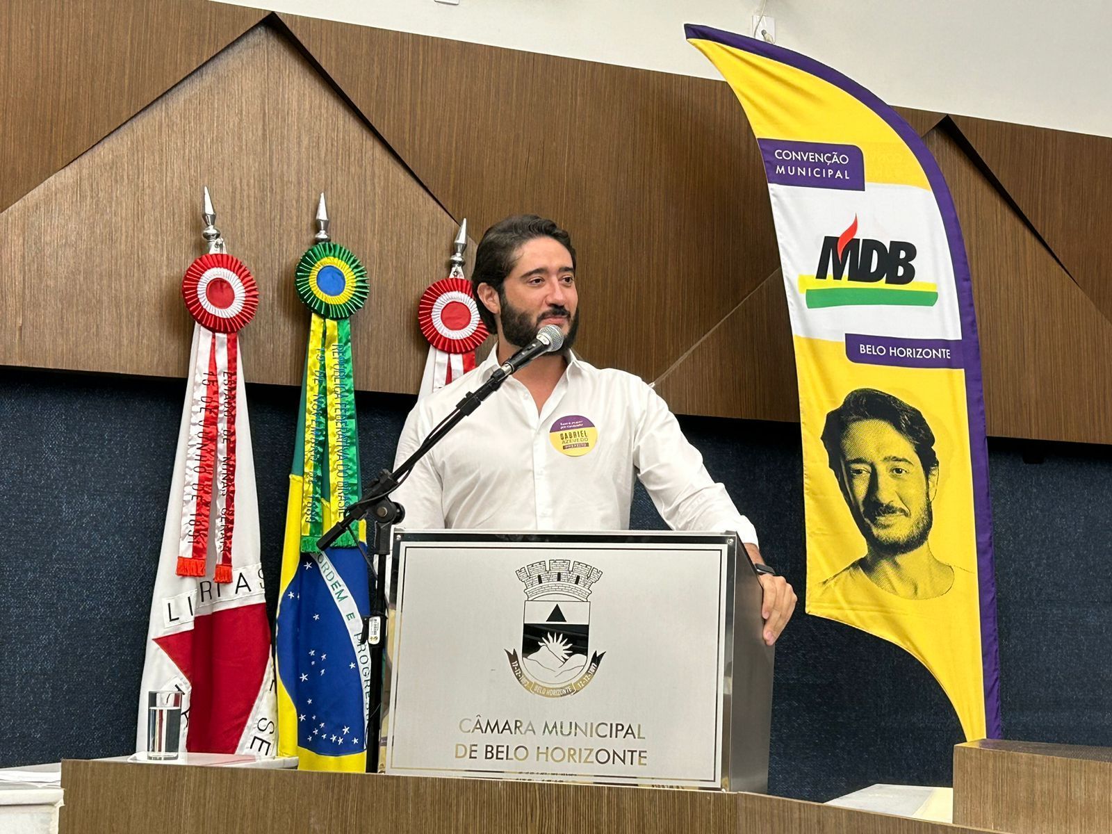 Eleições BH: Na disputa pela prefeitura, Gabriel Azevedo, busca apoio de PSDB e Cidadania