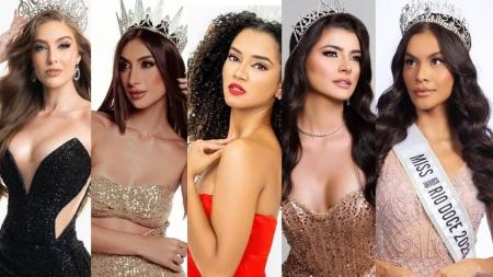 Gabriel Botelho (Miss BH), Laura Andrade (Miss Juiz de Fora), Danielly Silva (Miss Santana do Paraíso), Laila Anício (Miss Ipatinga) e Thaís Oliveira (Miss Rio Doce)