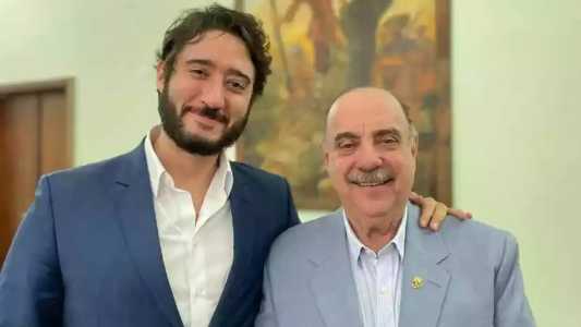 Gabriel e Fuad têm tido embates constantes, mas estiveram juntos na inauguração da Arena MRV