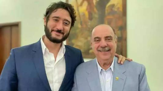 Gabriel e Fuad têm tido embates constantes, mas estiveram juntos na inauguração da Arena MRV