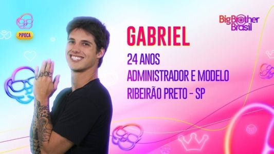 Gabriel estava na Casa de Vidro e ganhou o passaporte do público para o BBB 23