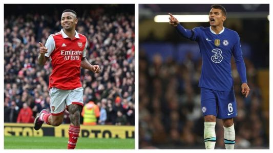 Gabriel Jesus e Thiago Silva se enfrentam esta terça-feira (2) no clássico entre Arsenal e Chelsea