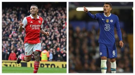 Gabriel Jesus e Thiago Silva se enfrentam esta terça-feira (2) no clássico entre Arsenal e Chelsea