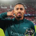 Show brasileiro: com gols de Martinelli e Jesus, Arsenal vence Sevilla na Champions