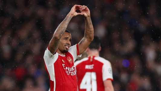 Gabriel Jesus marcou o terceiro gol do Arsenal