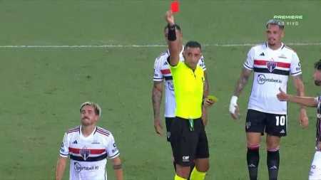 Gabriel Neves é expulso contra Fluminense e desfalca São Paulo