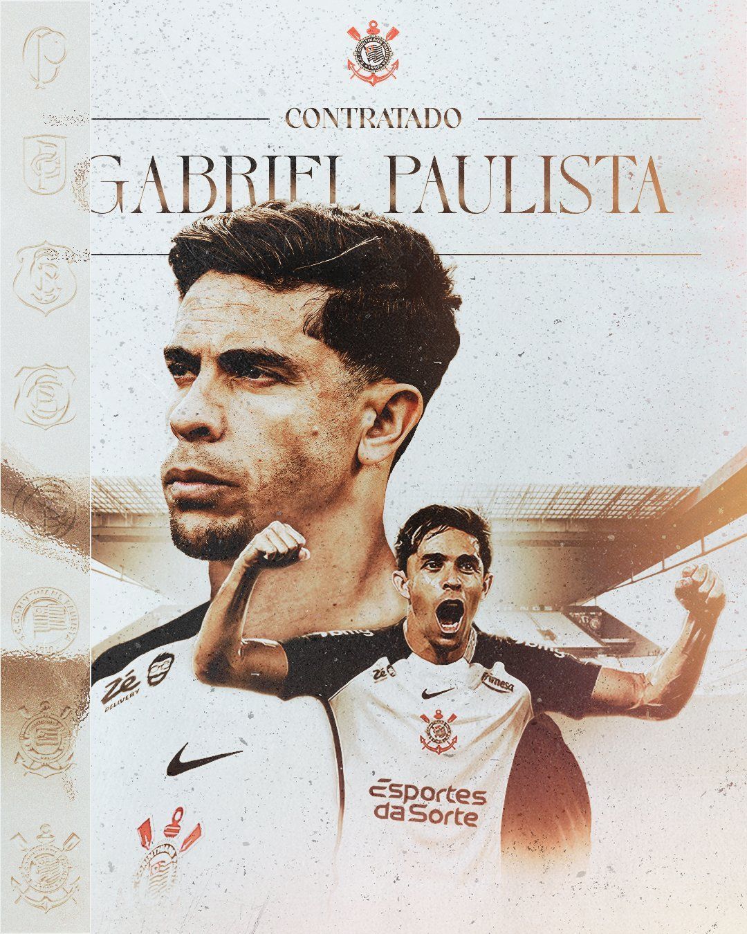 Corinthians anuncia contratação do zagueiro Gabriel Paulista