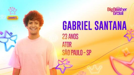 Gabriel Santana está no Camarote do BBB 23