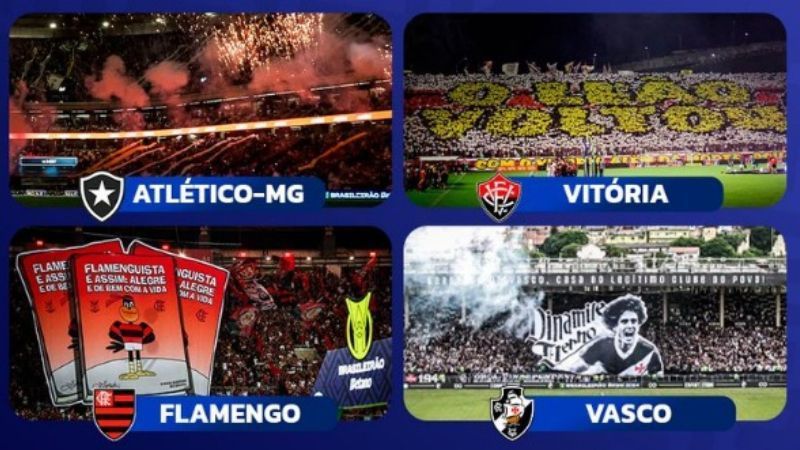 Perfil do Brasileirão comete gafe e confunde escudo do Atlético com o do Botafogo