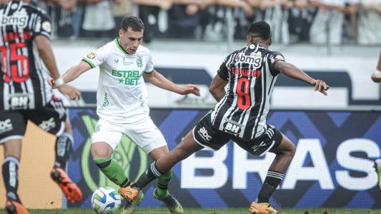 Galo abriu 2 a 0 no primeiro tempo, mas o América buscou o empate na etapa final
