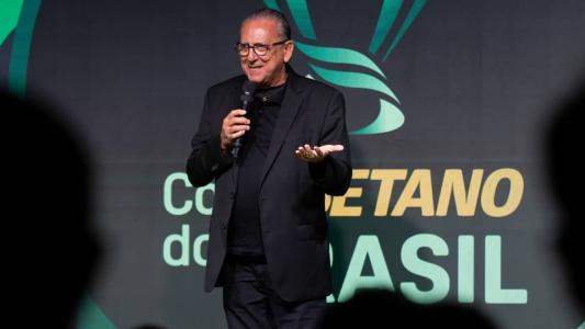 Galvão Bueno em sorteio da Copa do Brasil