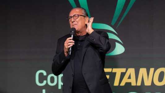 Galvão Bueno durante evento nesta terça-feira (2)