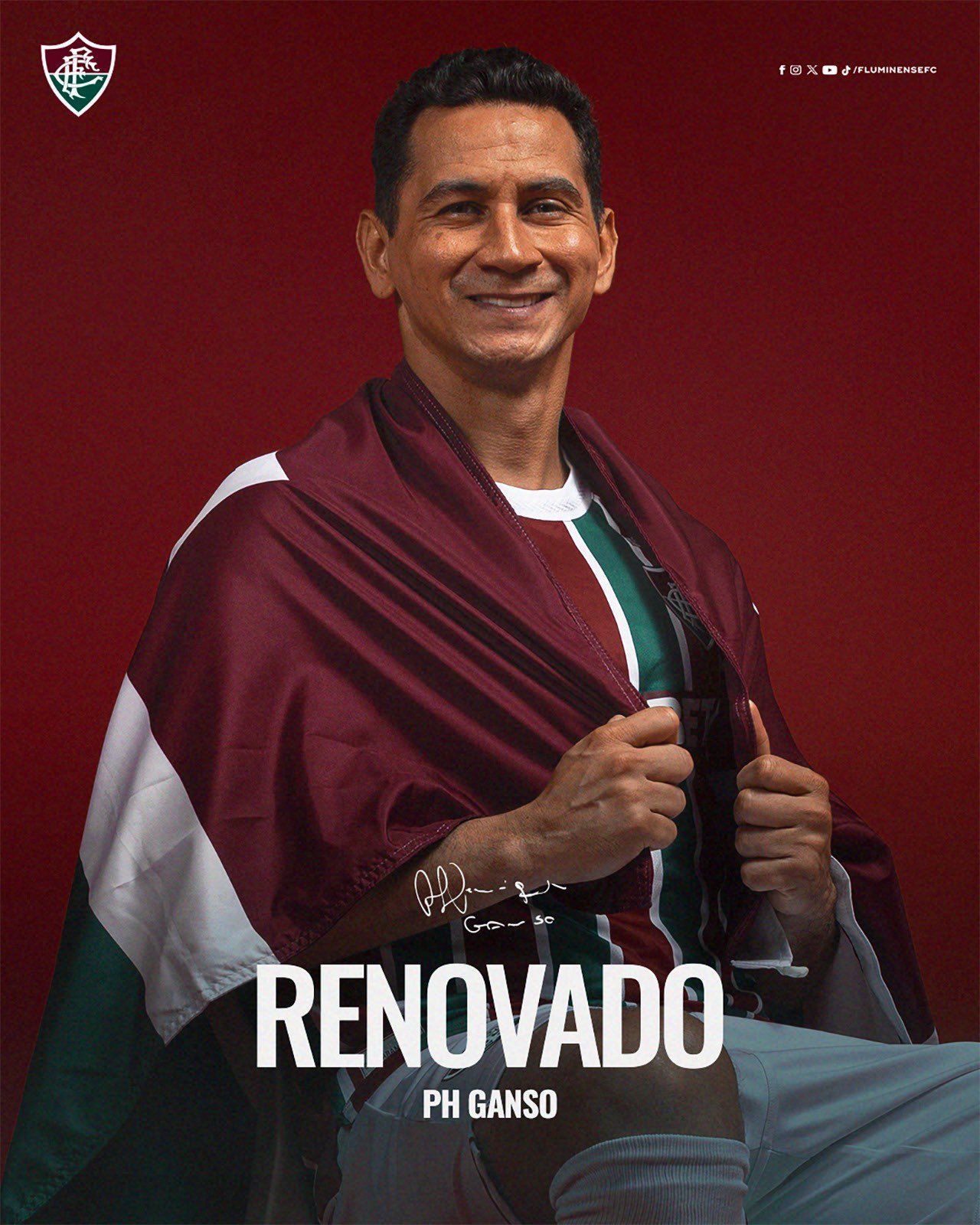Fluminense renova contrato com Ganso até dezembro de 2026