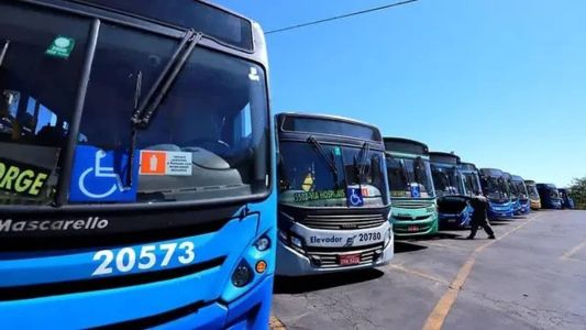 Garagem de uma empresa de ônibus que presta serviço em Belo Horizonte