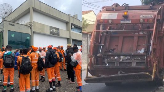 Garis iniciaram paralisação nessa segunda-feira (19); caminhões estão quebrados e faltam EPIs