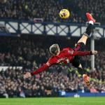 Garnacho faz gol antológico, e Manchester United vence Everton pela Premier League